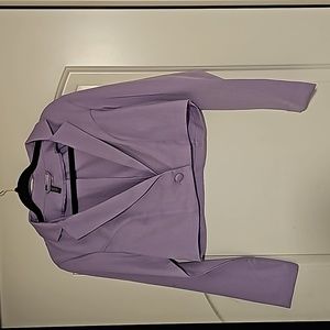 Purple Crop Top Blazer